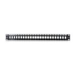 Placa Modular Cat. 6 - Color NEGRO