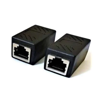 EMPALME RJ45 CAT. 5E METAL NEGRO