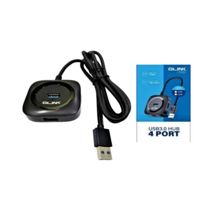 HUB USB 3.0V A 4P USB 3.0V (5Gbps) - 120mm - Con interfaz de fuente de alimentación Micro USB - GLINK