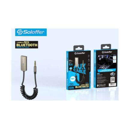 ADAPTADOR BLUETOOTH 5.4 PARA CARRO, CABLE 1.20M,