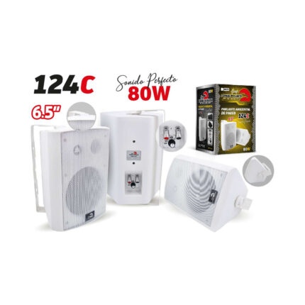 PARLANTE DE PARED ALTAVOZ 6.5" 40W COLOR BLANCO