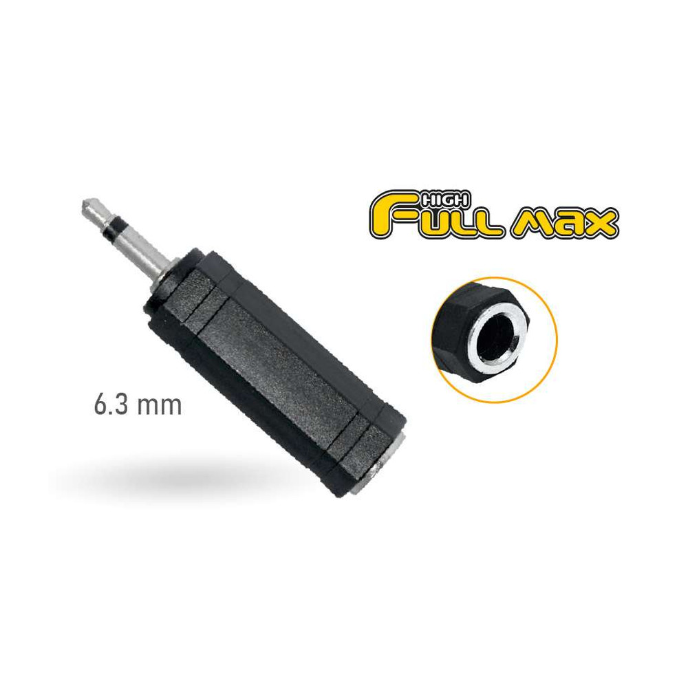 zz-a-0715-adapt-jack-6-3mm-a-plug-3-5mm-mono ADAPT. JACK 6.3MM A PLUG 3.5MM MONO - Imagen 1