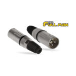 PLUG CANON METAL 3 PIN FRANJA COLOR NEGRO