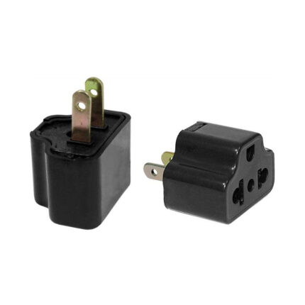 ADAPTADOR PARA ENCHUFE 3 A 2 COLOR NEGRO