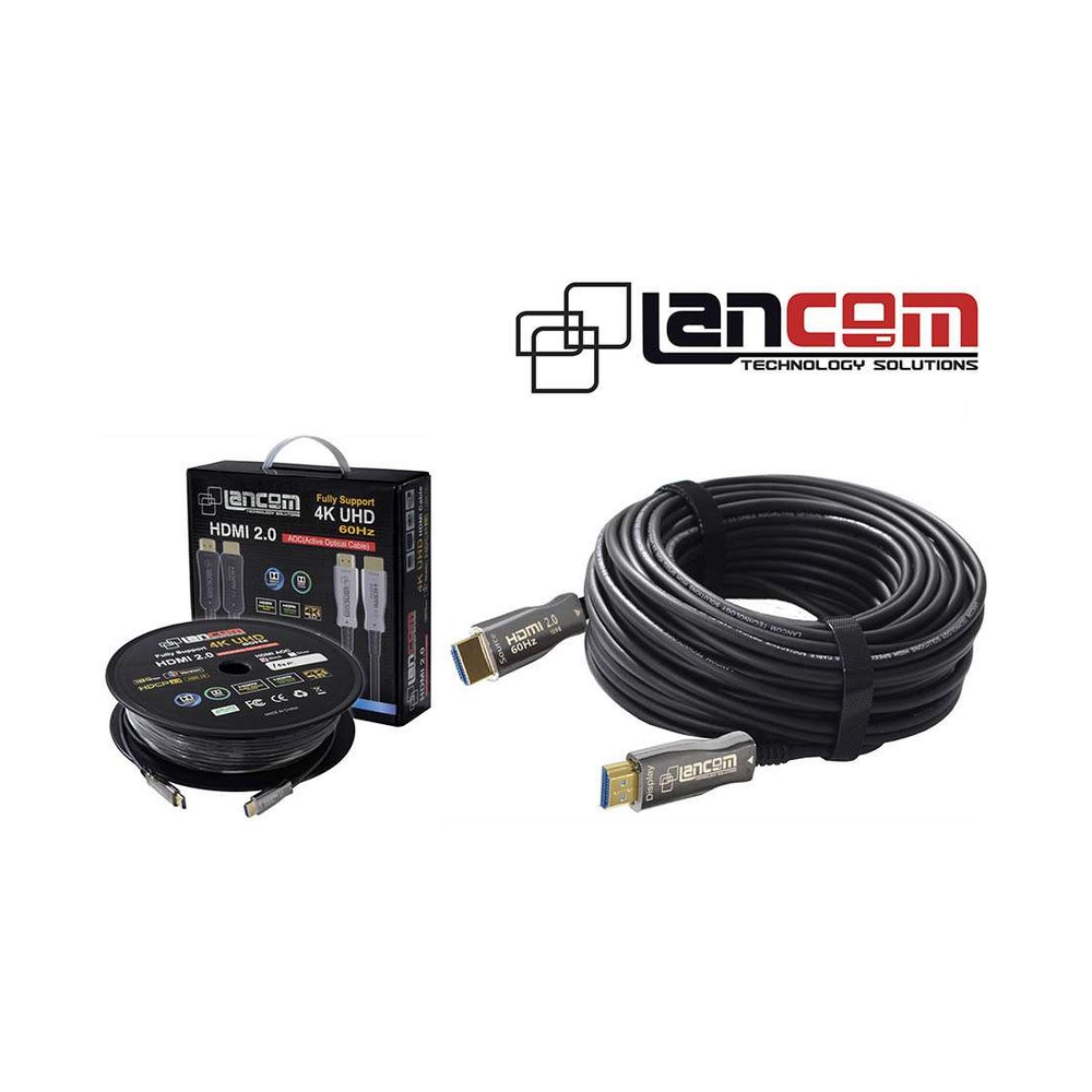 zz-aoc-a-bk-100-cable-hdmi-2-0-4k-aoc-optico-conector-metal-60hz-100m-negro CABLE HDMI 2.0 4K (AOC) OPTICO CONECTOR METAL 60Hz 100M NEGRO - Imagen 1