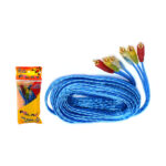 CABLE RCA 3X3 AZUL TRNASP. GOLD 7M (HIGH FULL MAX)
