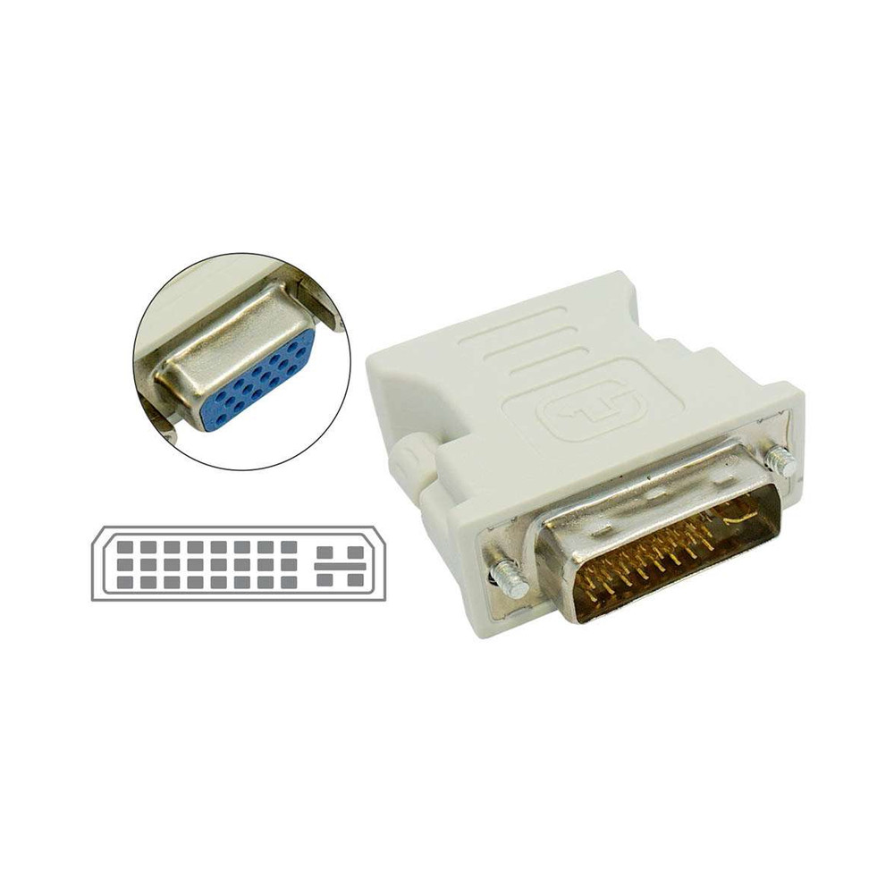 zz-b-dvi-m-vga-f-adapt-vga-a-dvi-24-5-chico-ykz-avtd-plomo ADAPT. VGA A DVI 24+5 CHICO (YKZ-AVTD) (PLOMO) - Imagen 1