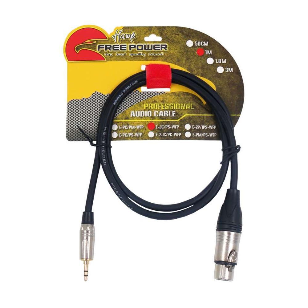 zz-e-jc-ps-wfp-1m-cable-para-microfono-jack-canun-a-plug-stereo-3-5mm-1m-hfp CABLE PARA MICROFONO JACK CANUN A PLUG STEREO 3.5MM 1M (HFP) - Imagen 1