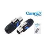 PLUG SPEAKON 4 PINES PIN METAL AZUL ANTIAGUA