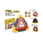 LUZ TRIANGULO DE EMERGENCIA CON LED CON MANIJA DE PRESION USO DOMESTICO Y AUTOMOTRIZ