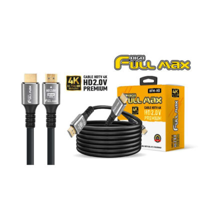 HDMI 15M (HFM) 2.0 4K 19+1 CAB/METAL PLOMO 0.8MM BLACK