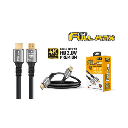 HDMI 3M (HFM) 2.0 4K 19+1 CAB/METAL PLOMO 0.8MM BLACK