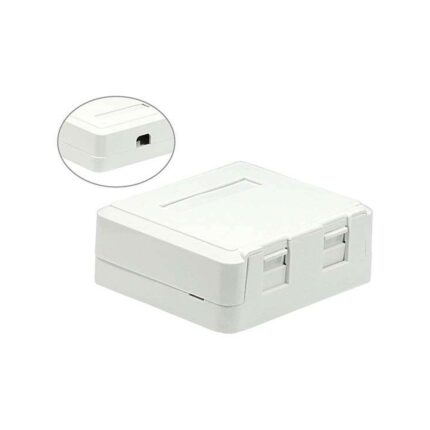 CAJITA PUERTO JACK RJ45 DOBLE 2