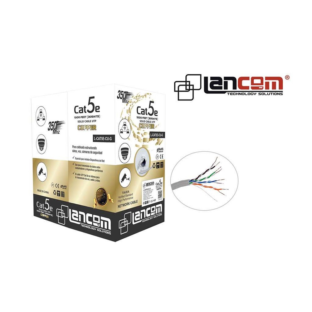 zz-l-cat5e-cu-g-cable-utp-cat5e-0-5mm-copper-305m-gray CABLE UTP CAT5E 0.5MM COPPER 305M GRAY - Imagen 1