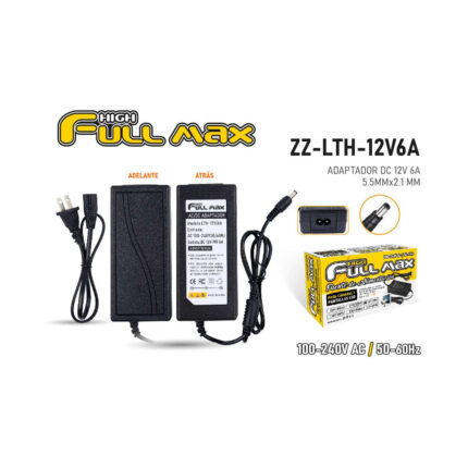 ADAPTADOR 12VDC 6A PLUG 5.5/2.1 MM (HFM)