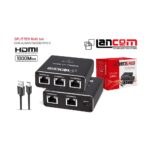 SPLITTER RJ45 1X4 1000MBPS NETWORK CARCASA ALUMINIO NEGRO