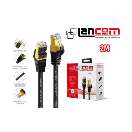 CABLE PATCH CORD CAT8 2M 40GBPS 2000MHZ RJ45