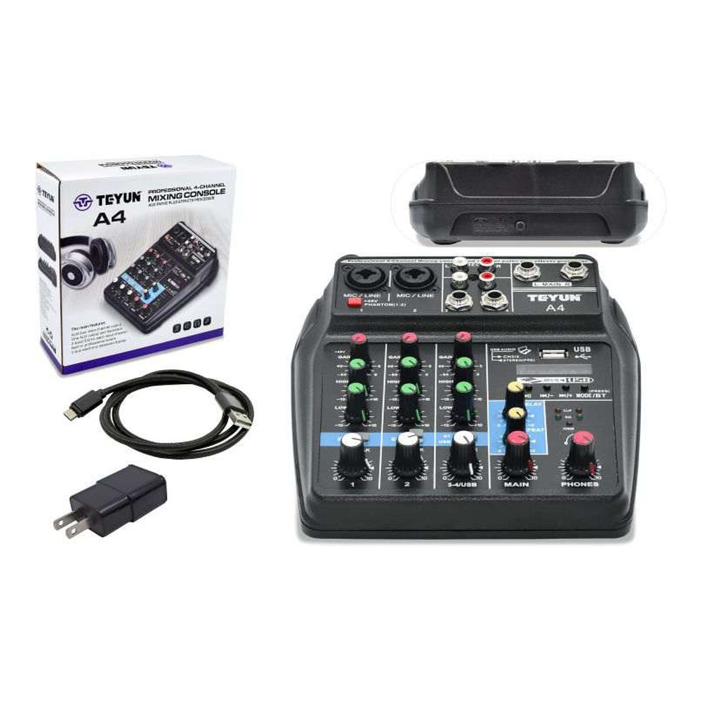 zz-m-a4-mini-mixer-a4-4-canales-usb-tb MINI MIXER A4 (4 CANALES) USB/TB - Imagen 1