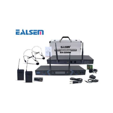 MICROFONO INALAMBRICO UHF CASE GRANDE C/MALETA (ES-2200W)