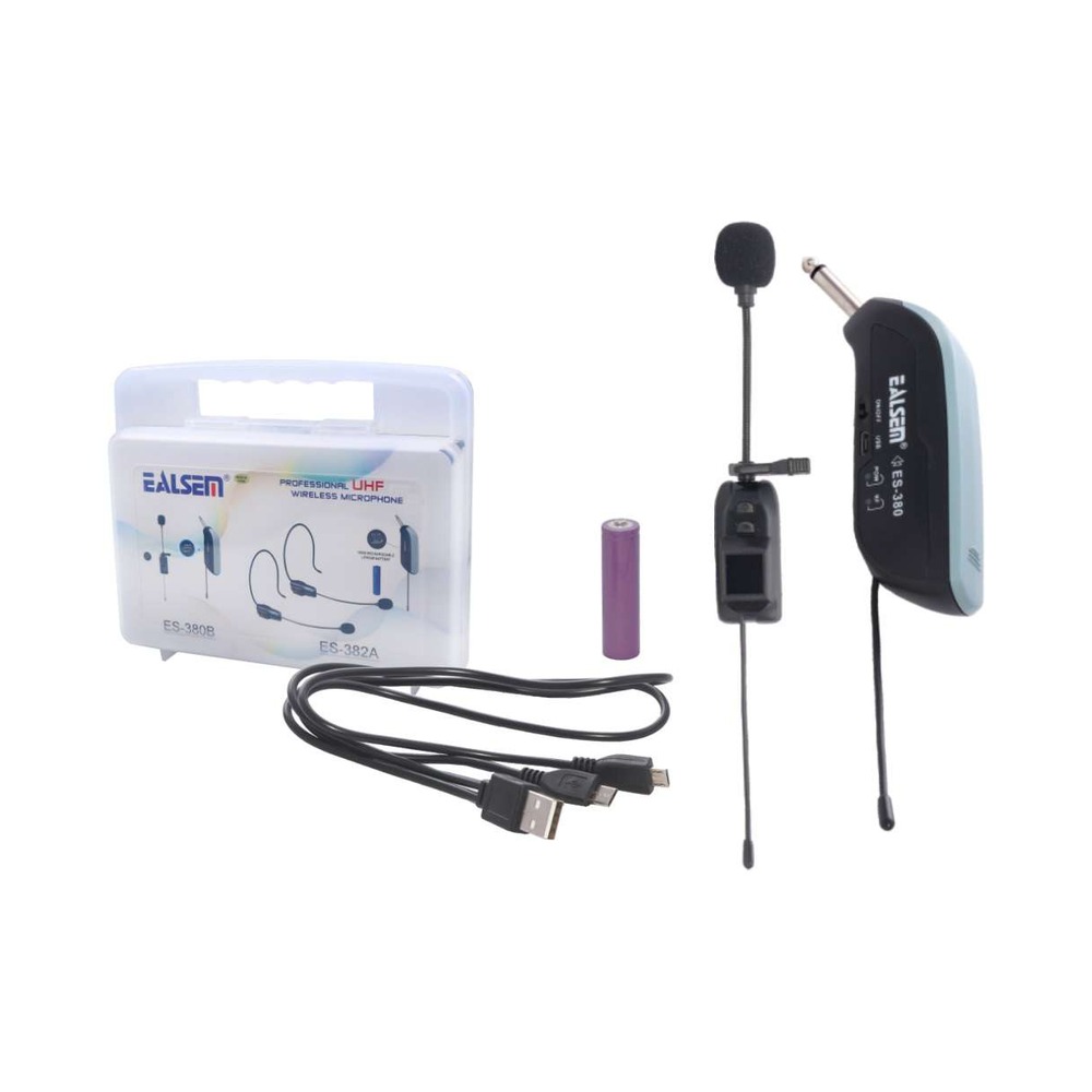zz-m-es-380b-mlt-microfono-inalambrico-de-solapa-uhf-maletin MICROFONO INALAMBRICO DE SOLAPA UHF (MALETIN) - Imagen 1