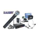 MICROFONO INALAMBRICO MANO Y VINCHA (SP58) CON MALETA VHF