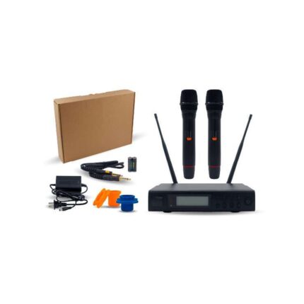 MICROFONO EALSEM INALAMBRICO UHF DOS MICROFONOS PROFESIONAL