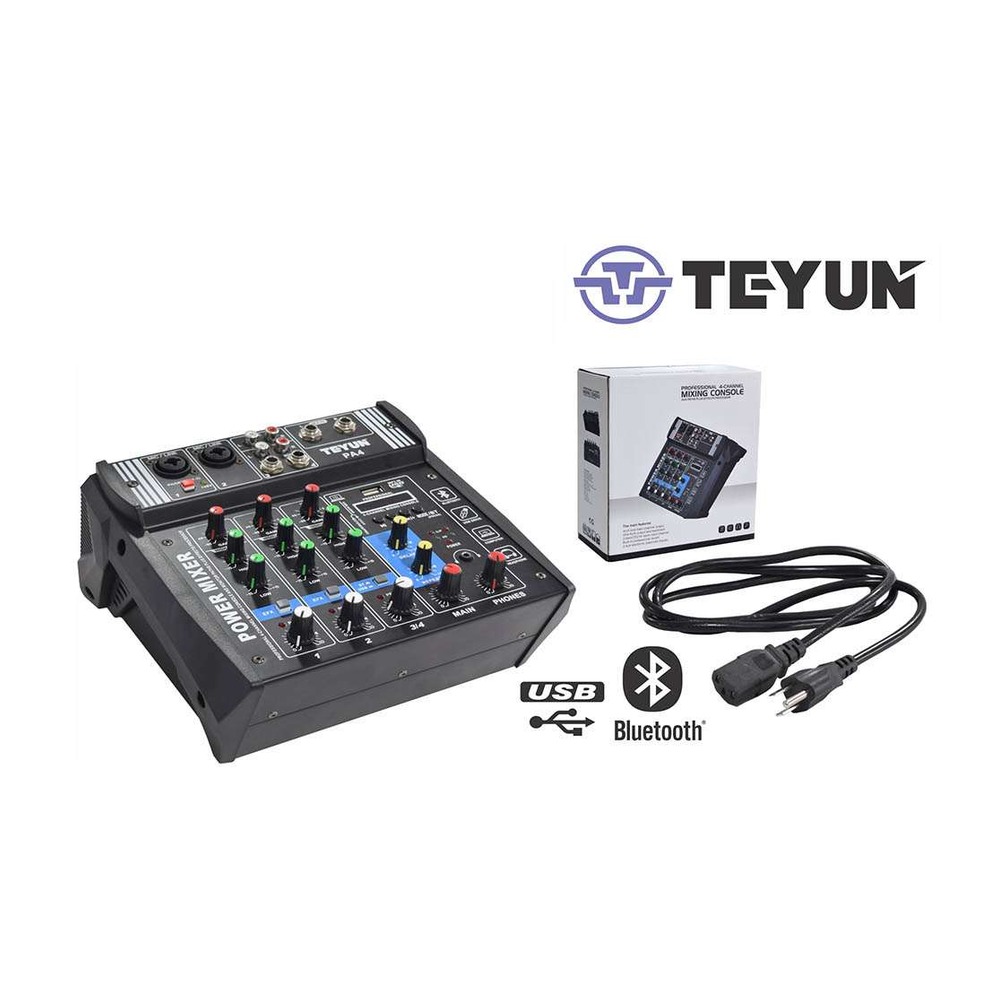 zz-m-pa4-consola-pa4-de-4-canales-4-ohmios-100w-x2-usb CONSOLA (PA4) DE 4 CANALES 4 OHMIOS 100W X2 USB - Imagen 1