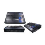 POWER MIXER 35OW COLOR AZUL MX1206D CON USB 12 CANALES Y PANEL DIGITAL