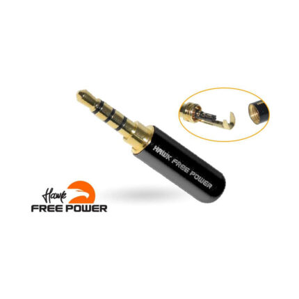 PLUG STEREO 4 POLOS NEGRO 3.5MM