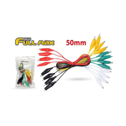 SET DE CABLE COCODRILOS ESTÁNDAR 10PS 40MM