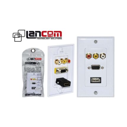 PLACA DE PARED HDMI 3RCA Y JACK VGA