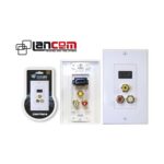 PLACA PUERTO SIMPLE JACK HDMI, 3RCA